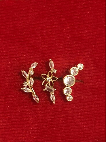 Beden cerrahi gold çelik küpe