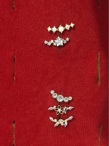 Accessorize cerrahi gold çelik küpe