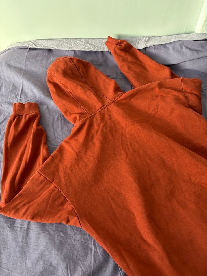 Kırmızı Kadın Kapüşonlu Sweatshirt - Görsel 3