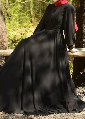 siyah abiye elbise - Görsel 2