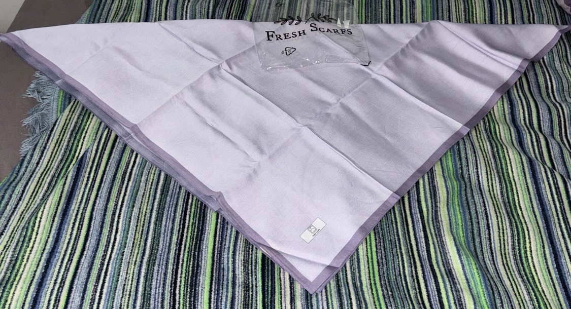 Freshscrafs lila modal ipek eşarp - Fresh scraf - Görsel 3