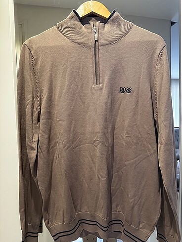 Yarım fermuarlı hugo boss triko kazak