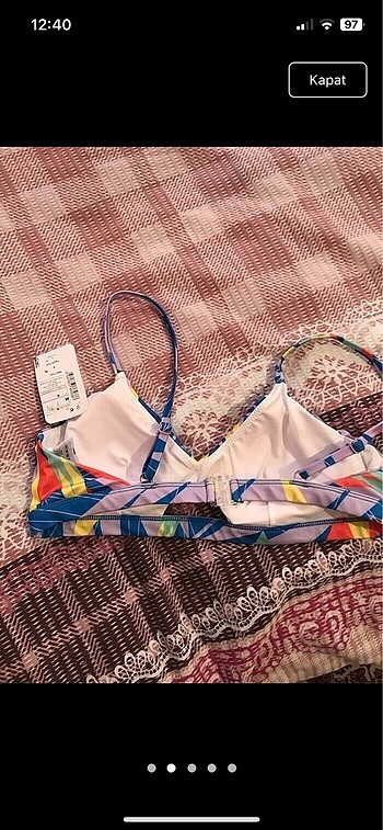 Defacto Renkli bikini üstü