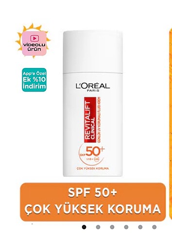 L?Oréal güneş kremi