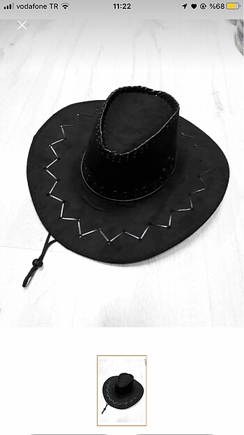 Hasır kovboy şapkası