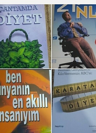 4 adet kişisel gelişim saglik kitabi 