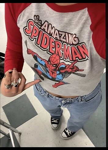 Amazing spider-man örümcek adam bluz uzun kollu