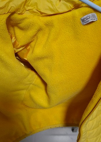 Unisex Çocuk Sarı Fermuarlı Mont - Görsel 3