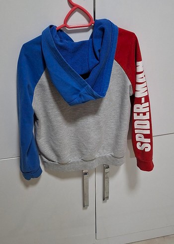 Kapüşonlu Fermuarlı Erkek Çocuk Sweatshirt - Görsel 3