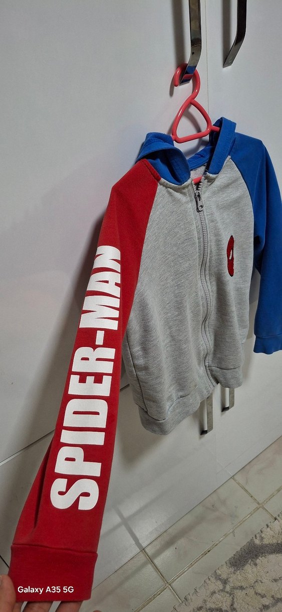 Kapüşonlu Fermuarlı Erkek Çocuk Sweatshirt - Görsel 2