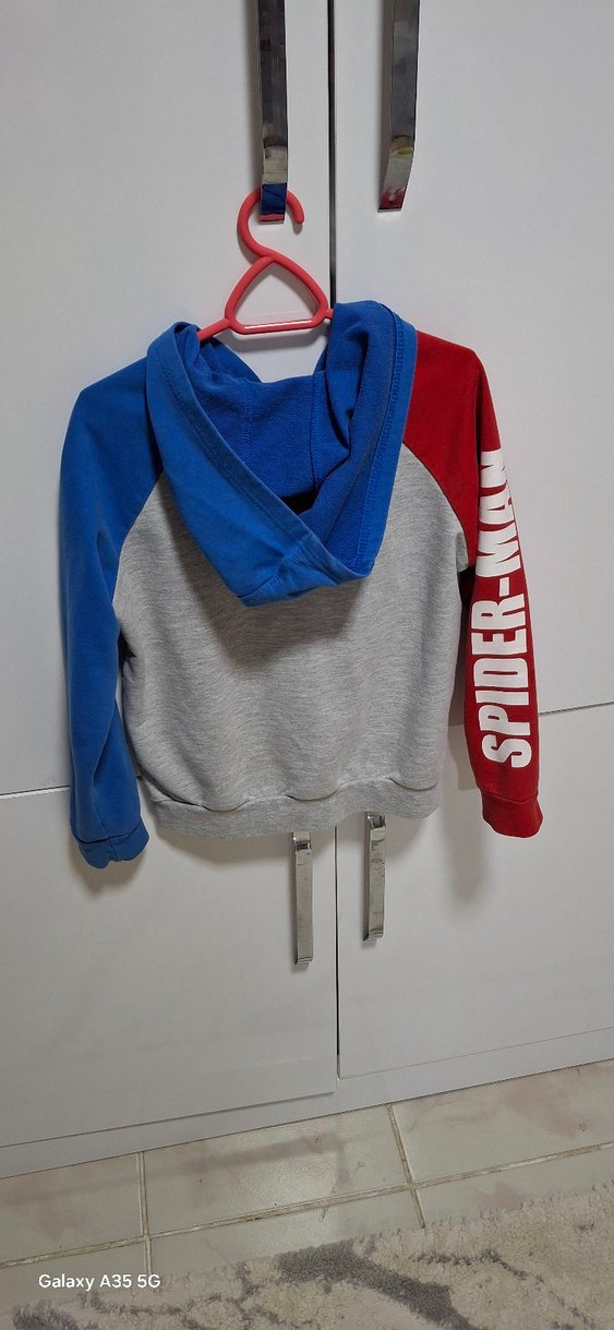 Kapüşonlu Fermuarlı Erkek Çocuk Sweatshirt - Görsel 3