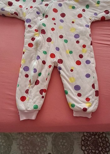 Renkli Puantiyeli Bebek Uyku Tulumu - Görsel 2