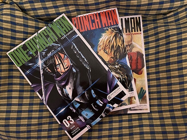 one punch man 1,2,3. cilt manga