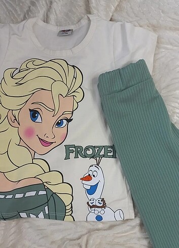 FROZEN BASKILI KIZ COCUK TAKIM 