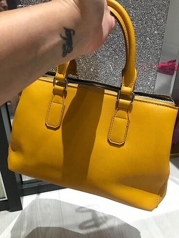 Mango hardal rengi çanta