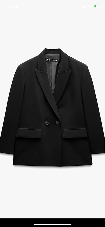 Zara Kruvaze Blazer Ceket