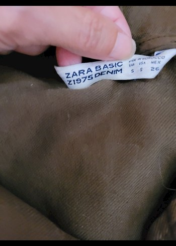 Zara Basic Z1975 Denim Vintage Parka - Görsel 5