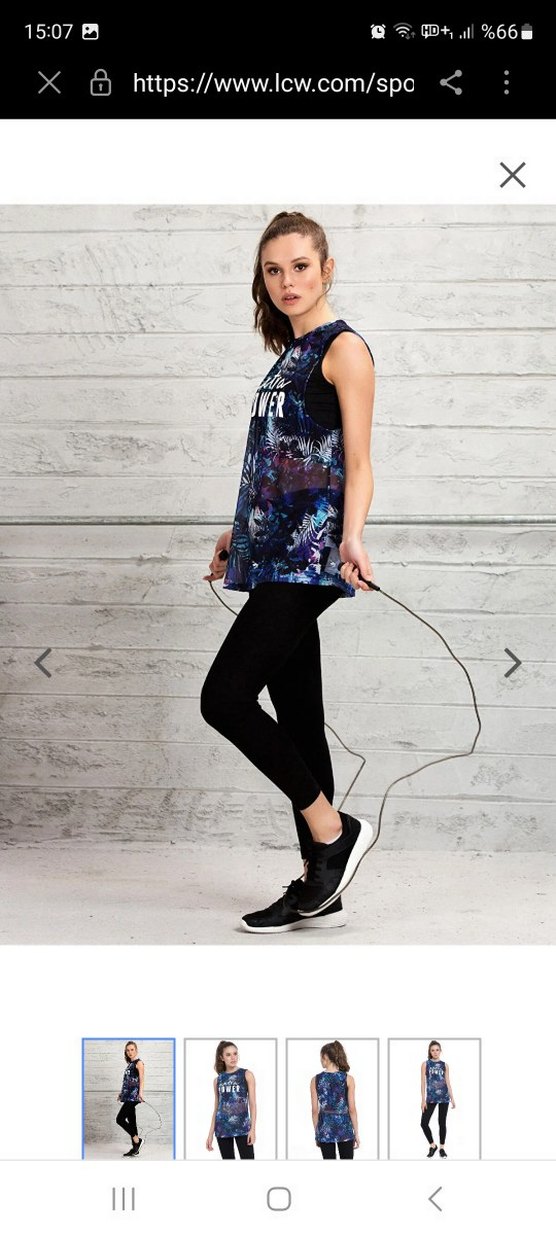 Kadın Mor Baskılı Spor Atlet - Görsel 3