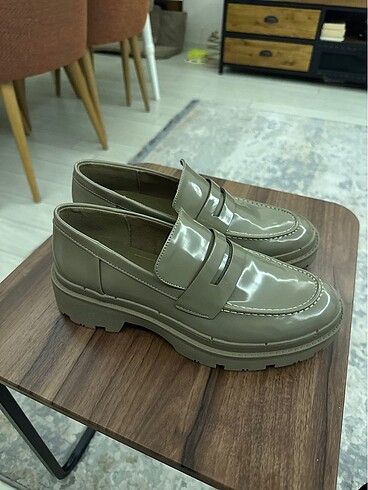 38 Beden haki Renk Zara loafer