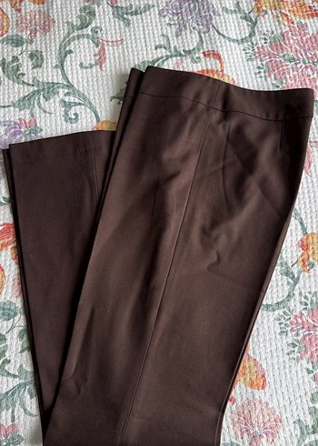 Henry Koyu Kahverengi Flare Kadın Kumaş Pantolon ve Blazer - Görsel 2