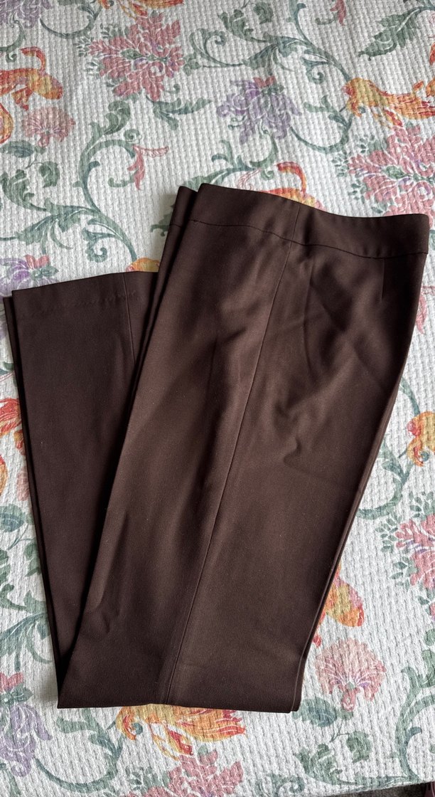 Henry Koyu Kahverengi Flare Kadın Kumaş Pantolon ve Blazer - Görsel 2