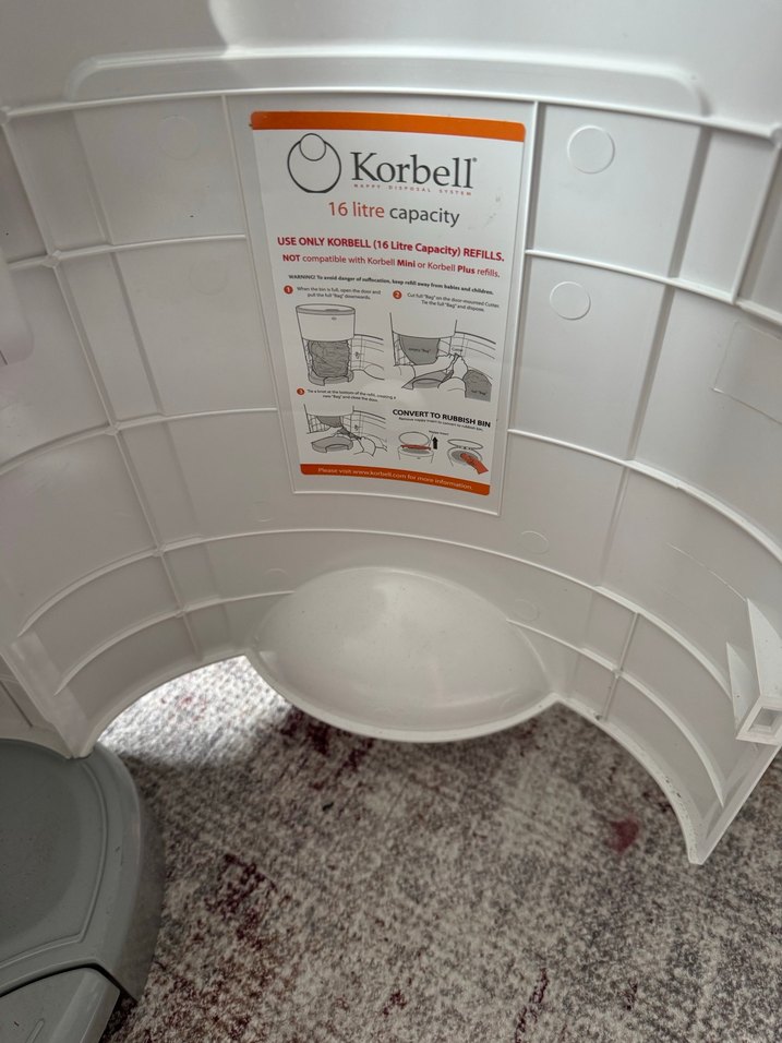 Korbell Bebek Bezi Çöp Kovası - Görsel 5