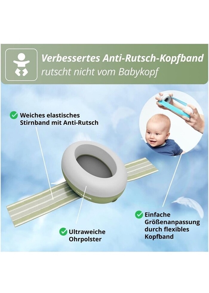 Bebek uçak gürültü kulaklığı - Görsel 2