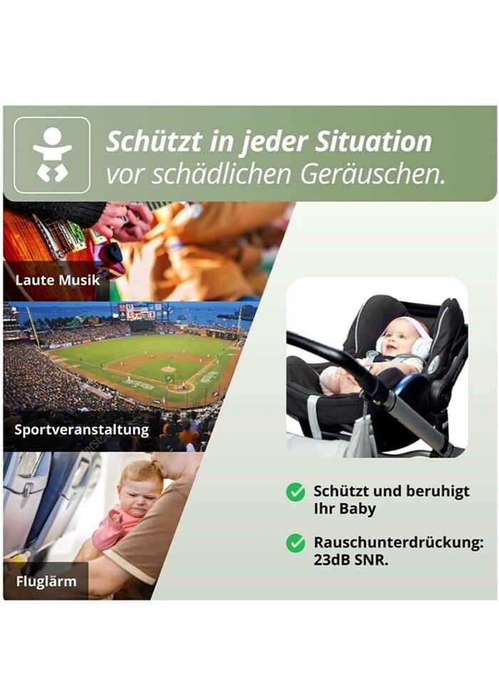 Bebek uçak gürültü kulaklığı - Görsel 5