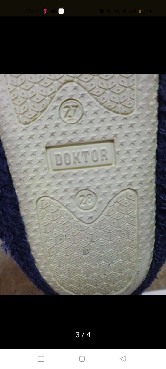 Renkli Nakışlı Kız Çocuk Ev Terliği 27.28 - Görsel 3