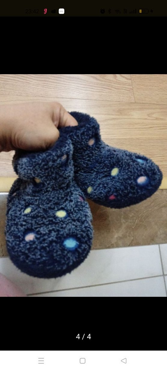 Renkli Nakışlı Kız Çocuk Ev Terliği 27.28 - Görsel 4