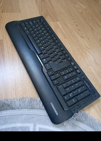 Siyah Ergonomik Bilek Destekli Klavye - Görsel 3