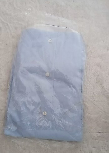 Acık mavi Erkek uzun Kollu Gömlek - Görsel 2