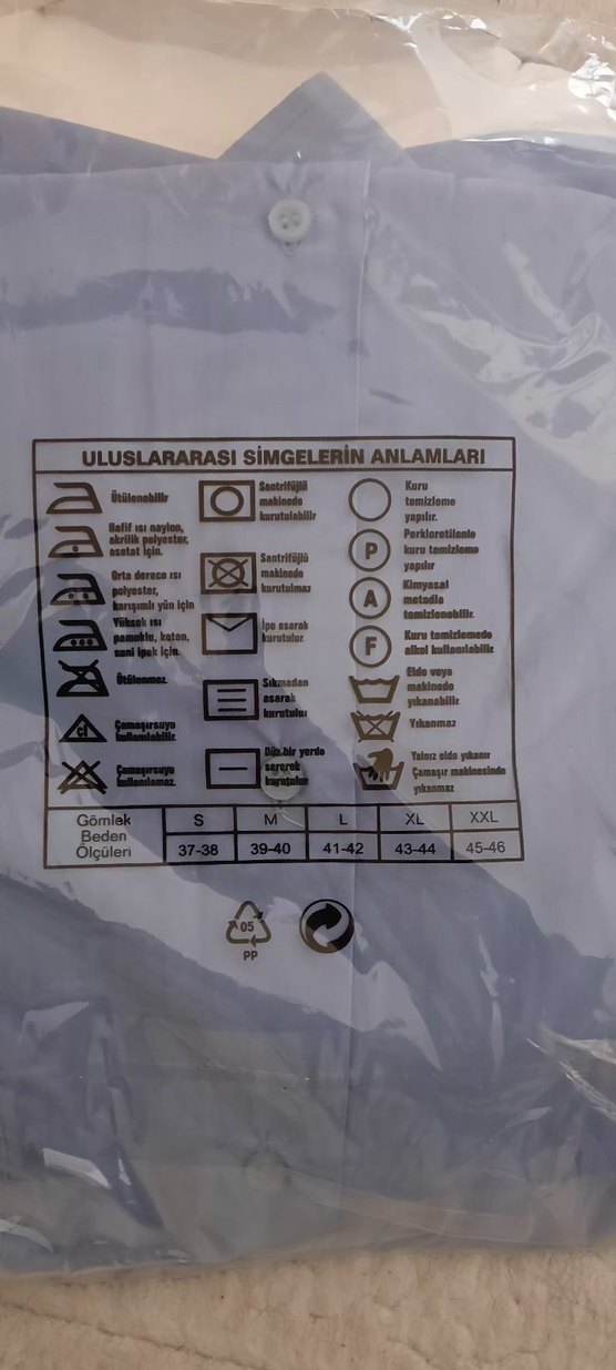 Acık mavi Erkek uzun Kollu Gömlek - Görsel 5