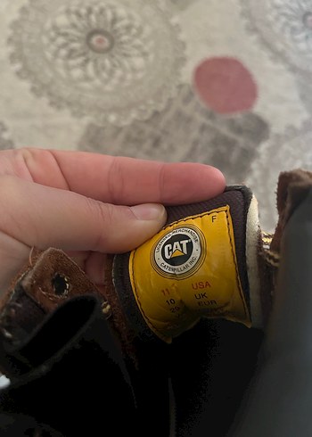 Caterpillar Kahverengi Deri çocuk Bot - Görsel 3