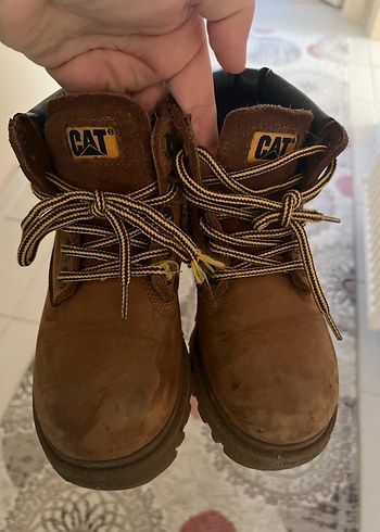 Caterpillar Kahverengi Deri çocuk Bot - Görsel 2