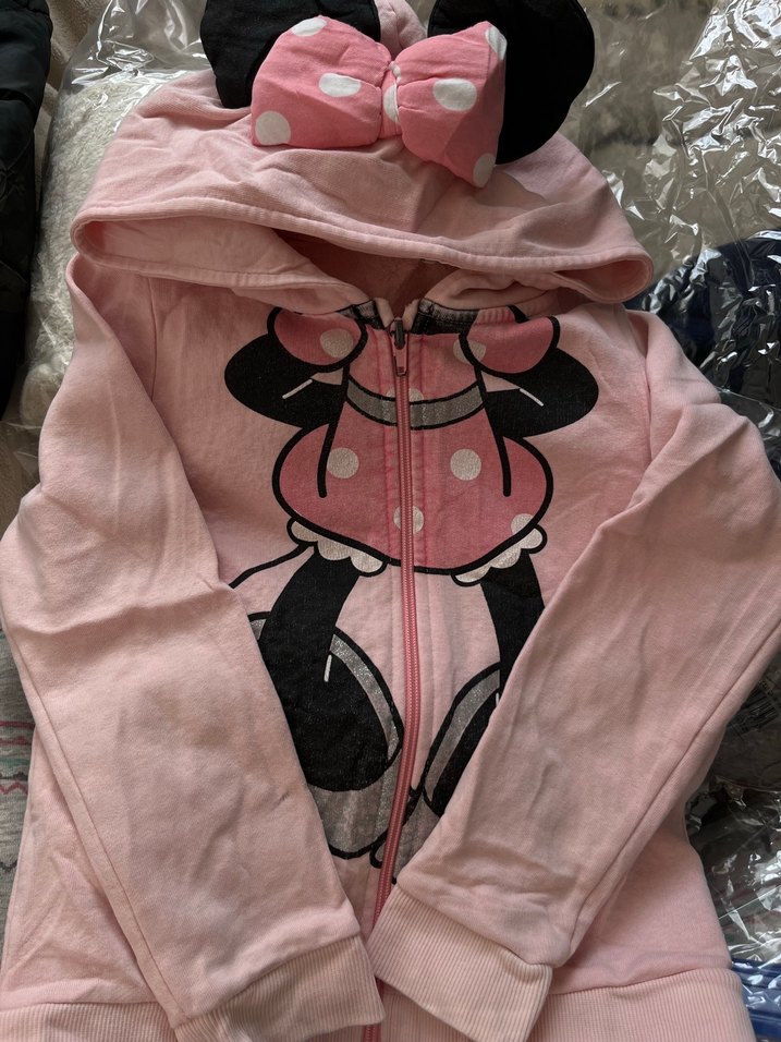 H&M Kız Çocuk Pembe Kapüşonlu Fermuarlı Sweatshirt - Görsel 2