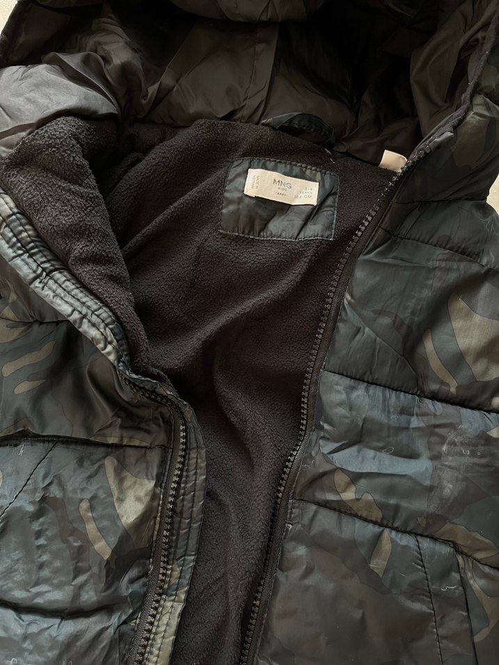 Mango Erkek Çocuk Kamuflaj Desenli Yelek - Görsel 3