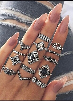 15lu yüzük set