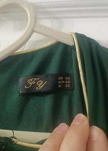 50 Beden yeşil Renk Uzun Yeşil Bohem Kadın Elbise