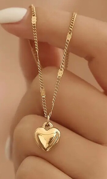 Dainty charm kalp kolye