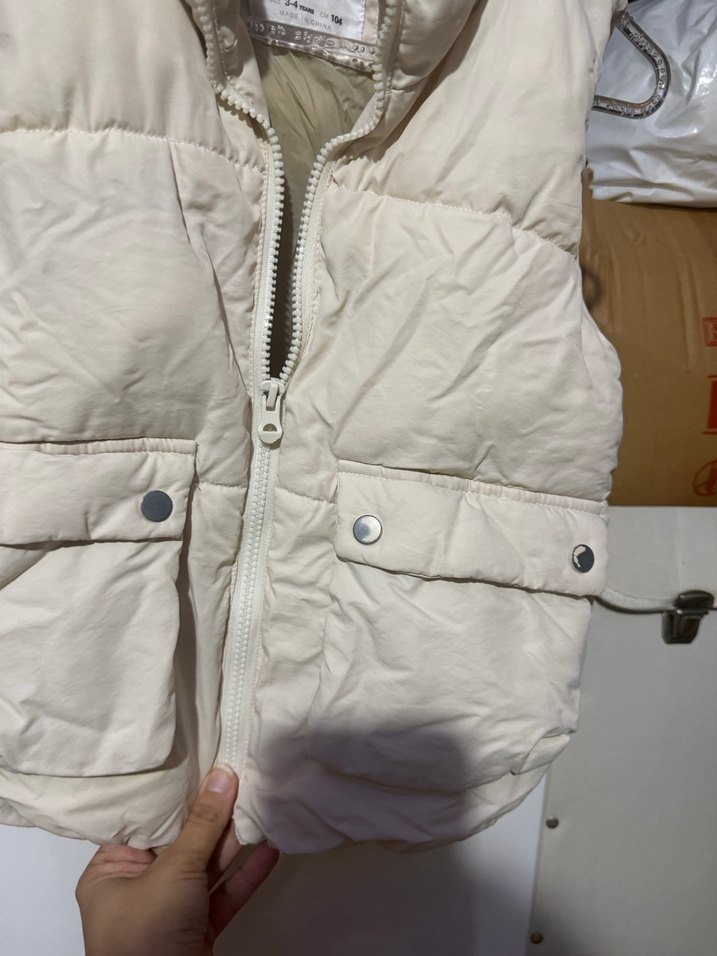 Zara  cocuk Fermuarlı Kolsuz Yelek - Görsel 2