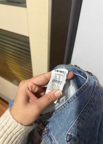 Kadın Mavi Denim Askılı Salopet - Görsel 3