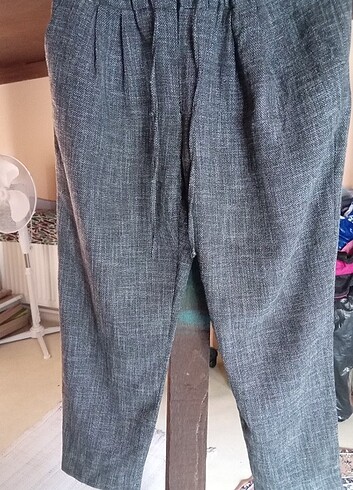 Koyu gri kumaş pantolon