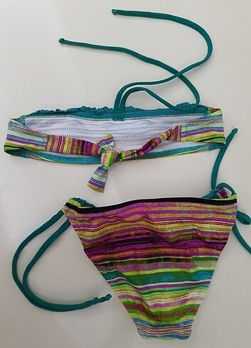 6 Yaş Beden çeşitli Renk Zeki Triko Çocuk Bikini