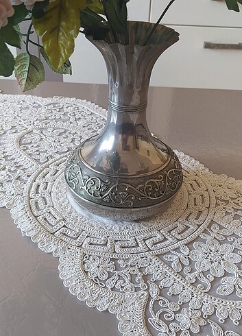 Alman gümüşü vazo 