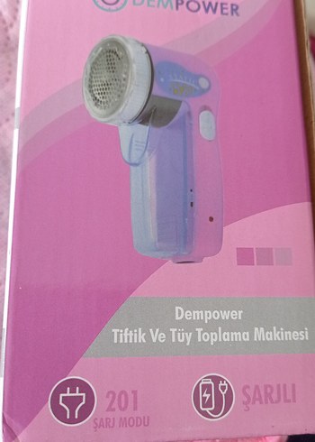 Diğer Dempower Pembe Şarjlı Tiftik ve Tüy Toplama Makinesi