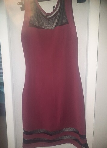 38 Beden bordo Renk Abiye elbise