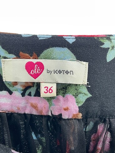 36 Beden çeşitli Renk Koton Mini Etek %70 İndirimli.