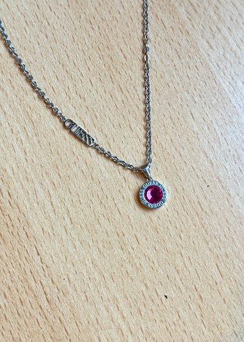 GUESS Renkli Taşlı Gümüş Kolye - Görsel 3