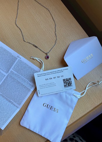 GUESS Renkli Taşlı Gümüş Kolye - Görsel 4